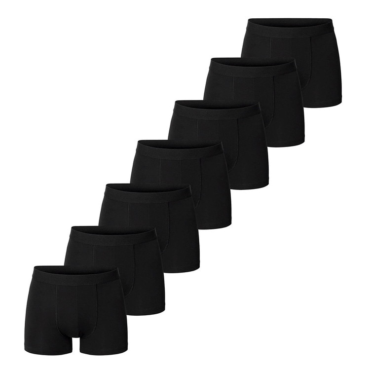 ブレッド＆ボクサーズ：ORGANIC COTTON ボクサーブリーフ 7PK [ブラック]【BNBUS272-001】
