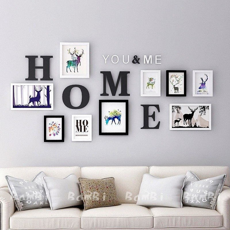 フォトフレーム 壁掛け 10点セット おしゃれ ウォール アート 額縁 4,990円