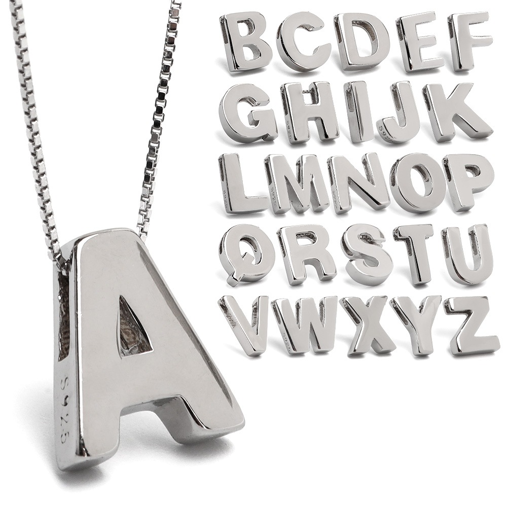 S925 イニシャルネックレス [nc065]