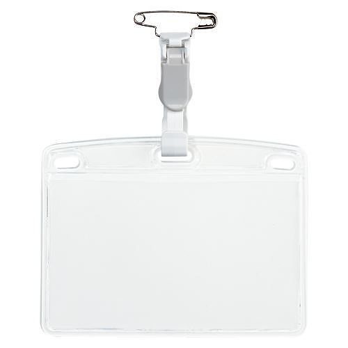 （まとめ買い）オープン工業 タッグ名札 プラクリ 横名刺 10枚 NT-5-GY 00023798 [x3]