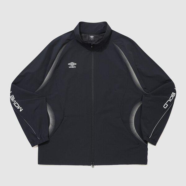 スローキック冷感スタンドネックウインドブレーカージャケット BLACK UR221SJK51 BLK0
