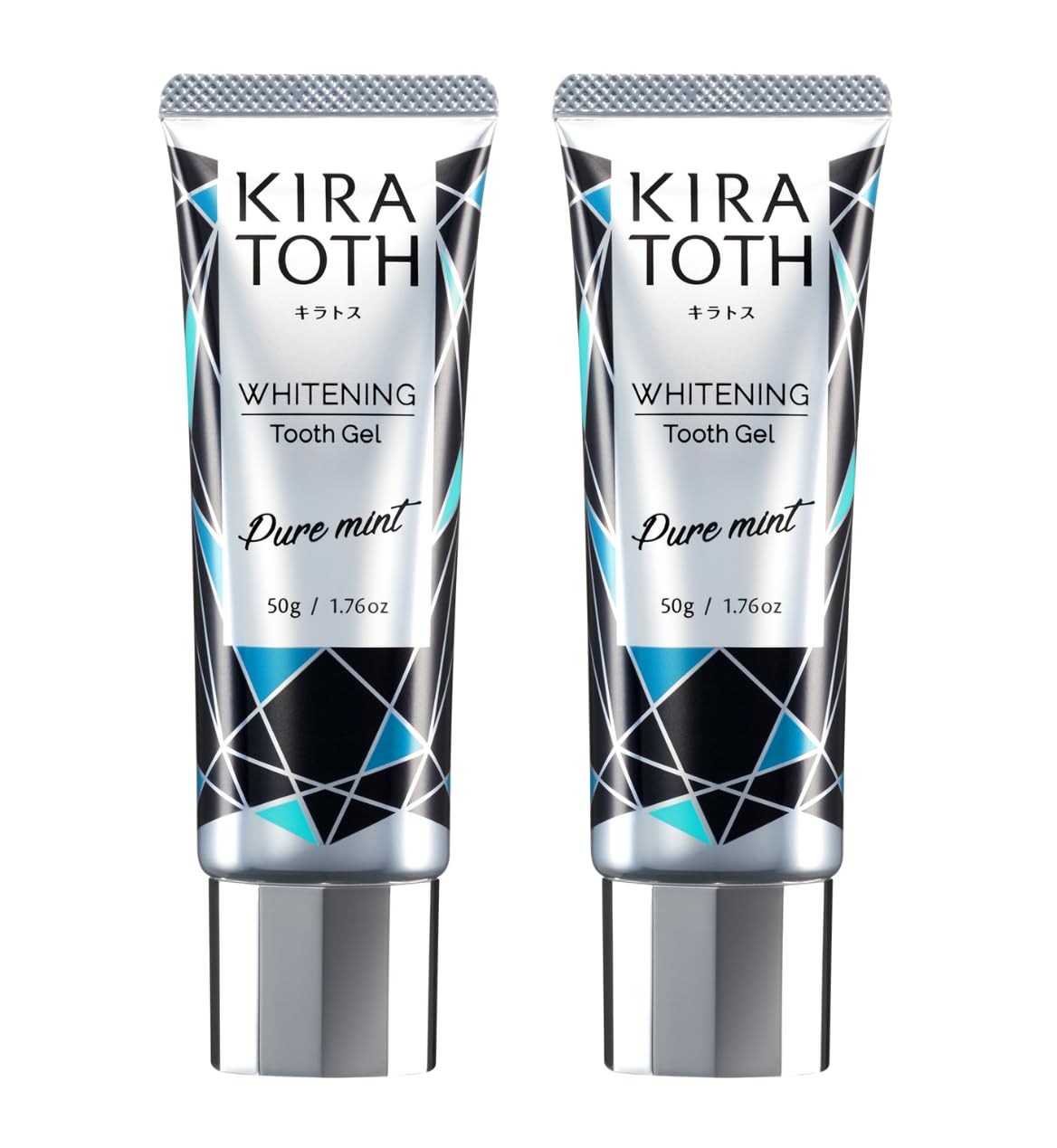 キラトス（KIRATOTH ）酵素炭配合 ホワイトニング歯磨き粉 口臭ケア W美白コート 日本製 (2本)