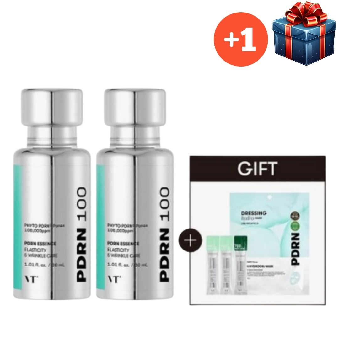 [韓国人気1+1] PDRN エッセンス 100 30ml+30ml 2本セット シワ 弾力 スキンケア 正規品 光彩 活力 生き生き 密着 トーンアップ 簡単 水分 保湿 つぶつぶ 韓国コスメ