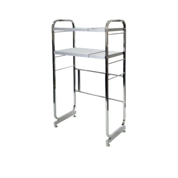 キッチン収納 約幅550900mm 2段 クロムメッキ 日本製 ガルバリウム鋼板 伸縮式 キッチンペールラック LUGSJAPAN 組立品