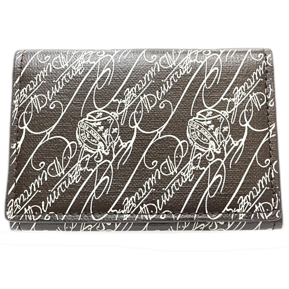 カードホルダー インブイア　トワルムブルフ カードケース レザー ブラック ホワイト メンズ/181887【中古】