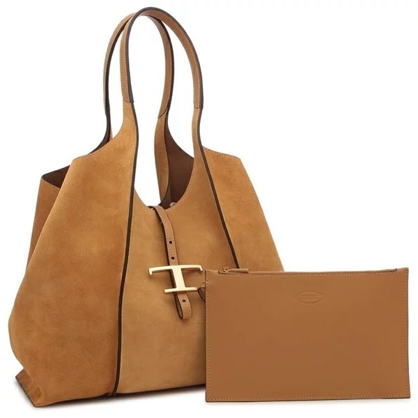 トートバッグ Tタイムレス ミディアム ブラウン レディース XBWTSBA0300 P3A S403
