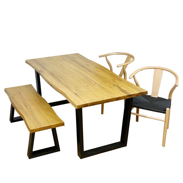 後藤家具物産 VT-01-160-4-B-OAK-NABK ダイニングテーブル 4点セット メーカー直送