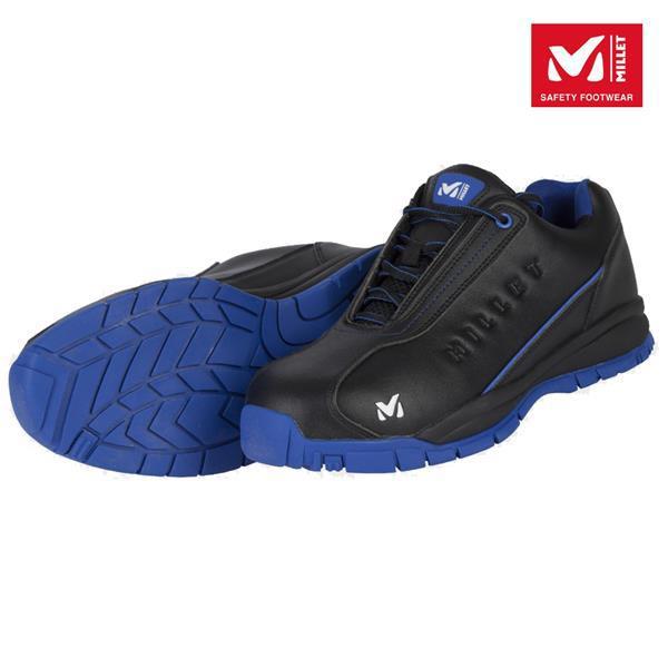 M-002 4インチ安全靴ひも整理ストラップ装着 接地力優秀 ノンスリップ 天然皮革 軽量安全靴