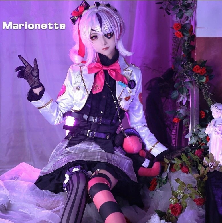 仮装 変装 ハロウィン コスチューム コスプレ衣装 マリアマリオネット バーチャルライバー VTuber スーツ ハロウィン 2023年新作入荷コスプレ