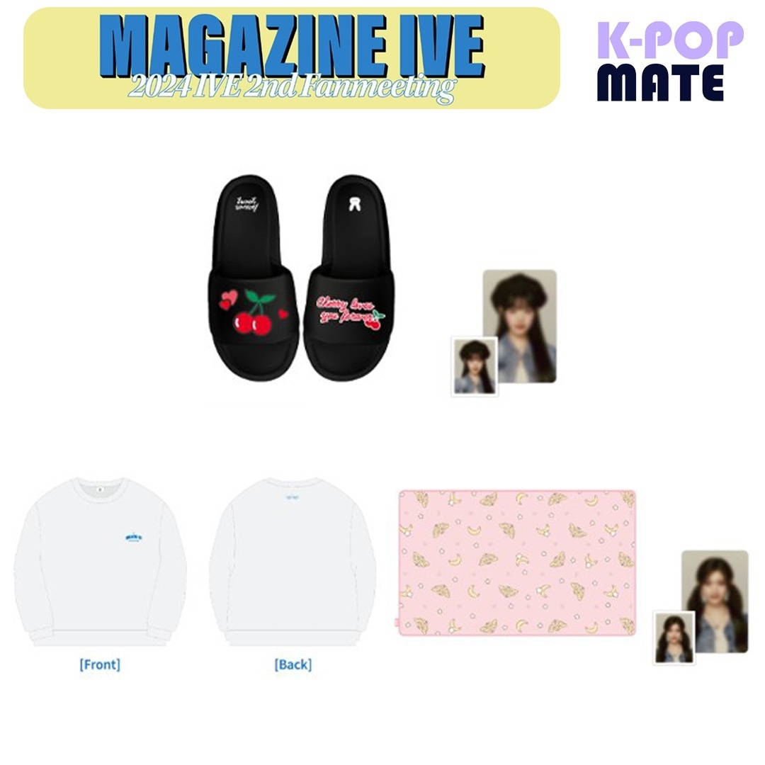 【公式】 MAGAZINE IVE - SLIPPER / SWEAT SHIRT / BLANKET / 公式グッズ / 正規品