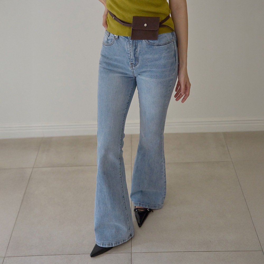 S-XL/スタンダードロングキビオプションラビエルブーツカットデニムパンツ