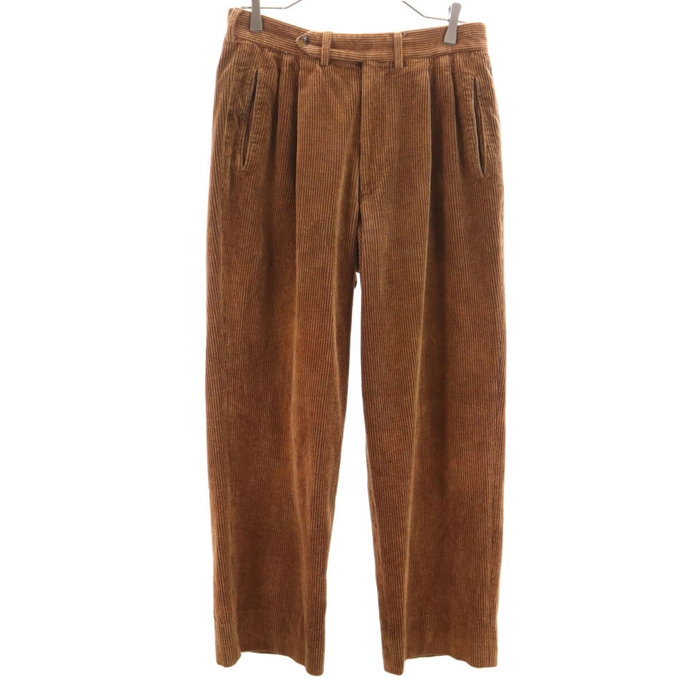 ジョルジオアルマーニ コレッツォーニ 80s 90s オールド コーデュロイパンツ ブラウン GIORGIO ARMANI LE COLLEZIONI メンズ 古着