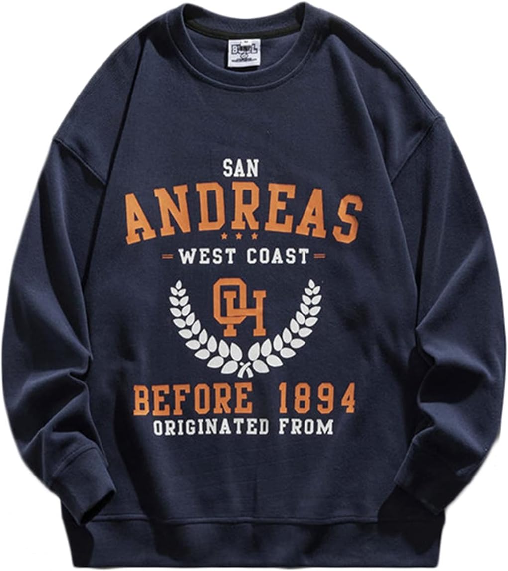 パーカー トレーナー 男性用 英字柄 プリント 個性的 ヒップホップ系 長袖 カジュアル シンプル カッコイイ 丈長め クルーネック 体型パカー トップス プルオーバー 快適 柔らかい オシャレ 通気