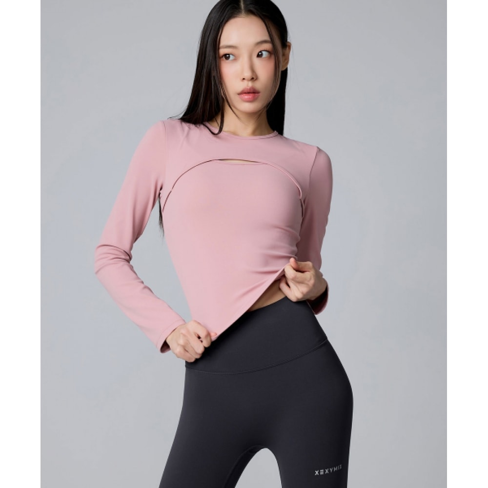 XEXYMIX ブラックレーベルシグネチャーパワーライズカットアウトインパッドロングスリーブ XFK3TL1012
