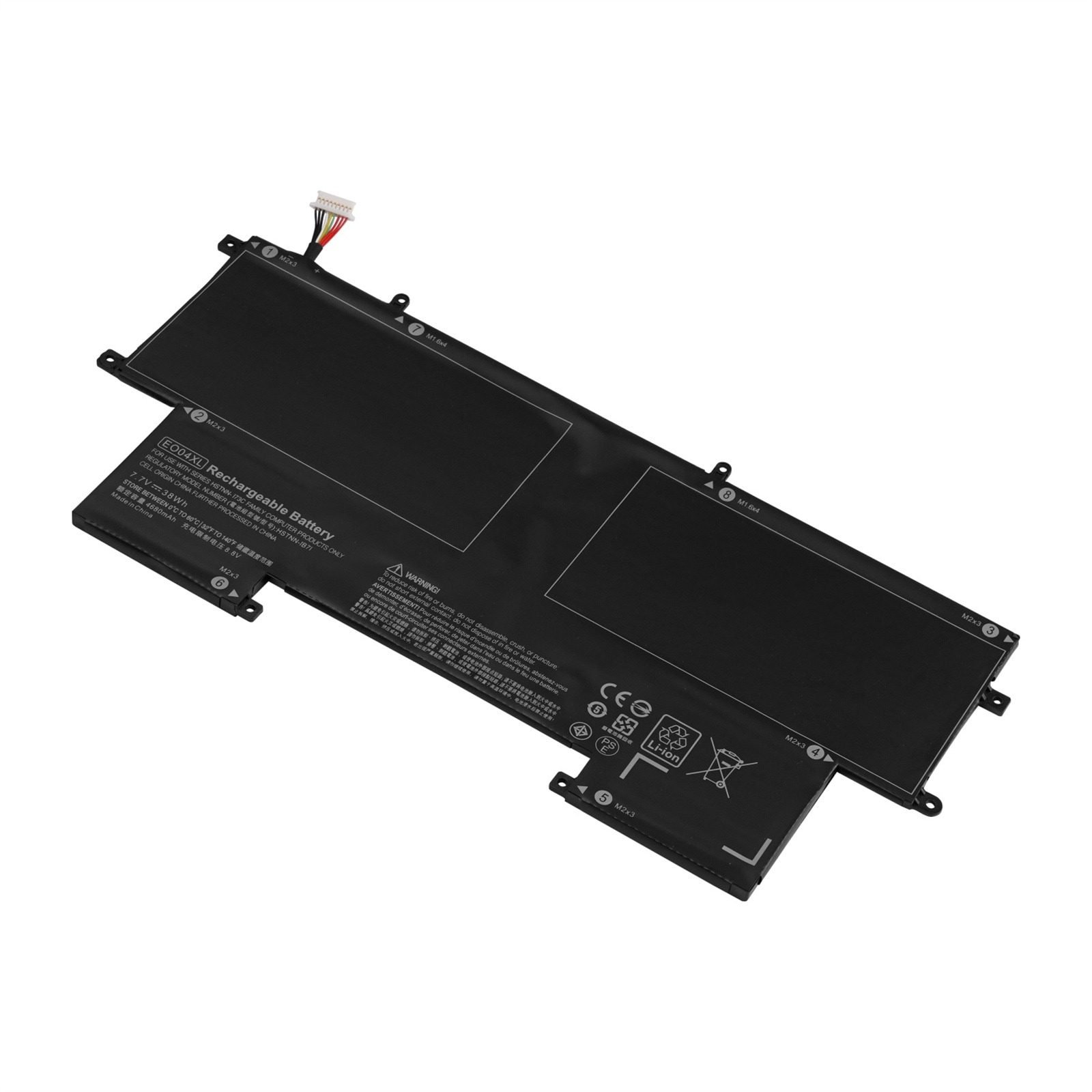 EO04XL 電池・HPノートパソコン互換 38Wh/4680mAh EliteBook Folio G1 P4P84PT HSTNN-IB7L EO04X 交換用のバッテリー dc909-A372