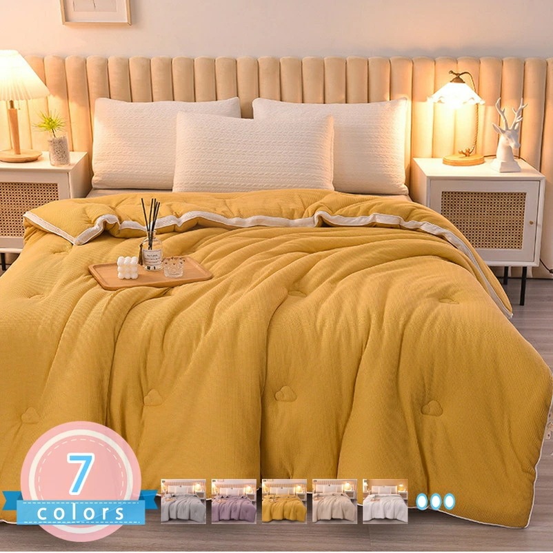 掛けふとん シングル 冬用 ダブル 中綿入り ピーチスキン加工 無地 吸湿 蓄熱 保温 柔らかい 暖かい 蓄熱 保温 冷房対策 静電気防止 洗濯可能 グリーン パープル イエロー ピンク 掛け布団 D