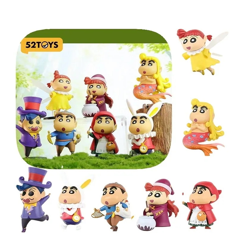 【公式正規品】クレヨンしんちゃん フェアリーテイルシリーズ ブラインドボックス 52 TOYS かわいい フィギュア 人気 グッズ 誕生日プレゼント コレクション 卓上オブジェ