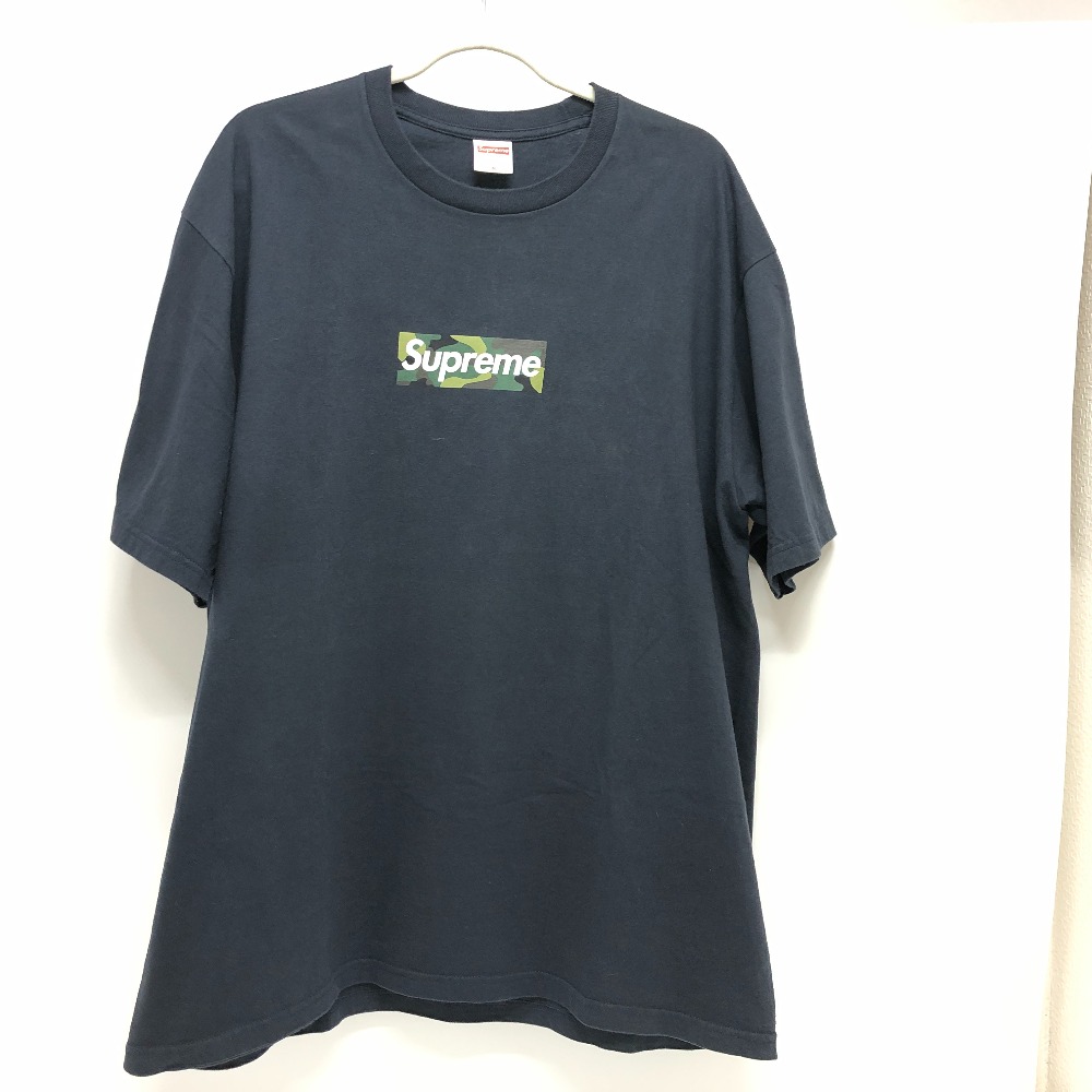 Supreme シュプリーム 半袖Ｔシャツ シュプリーム ボックス ロゴ 23FW コットン ネイビー