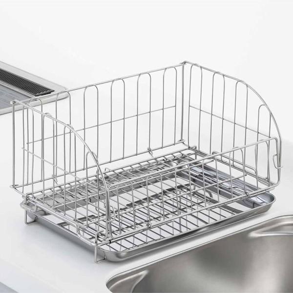 水切り台 折りたたみ ステンレス 折り畳み 収納 スリム 水切りラック