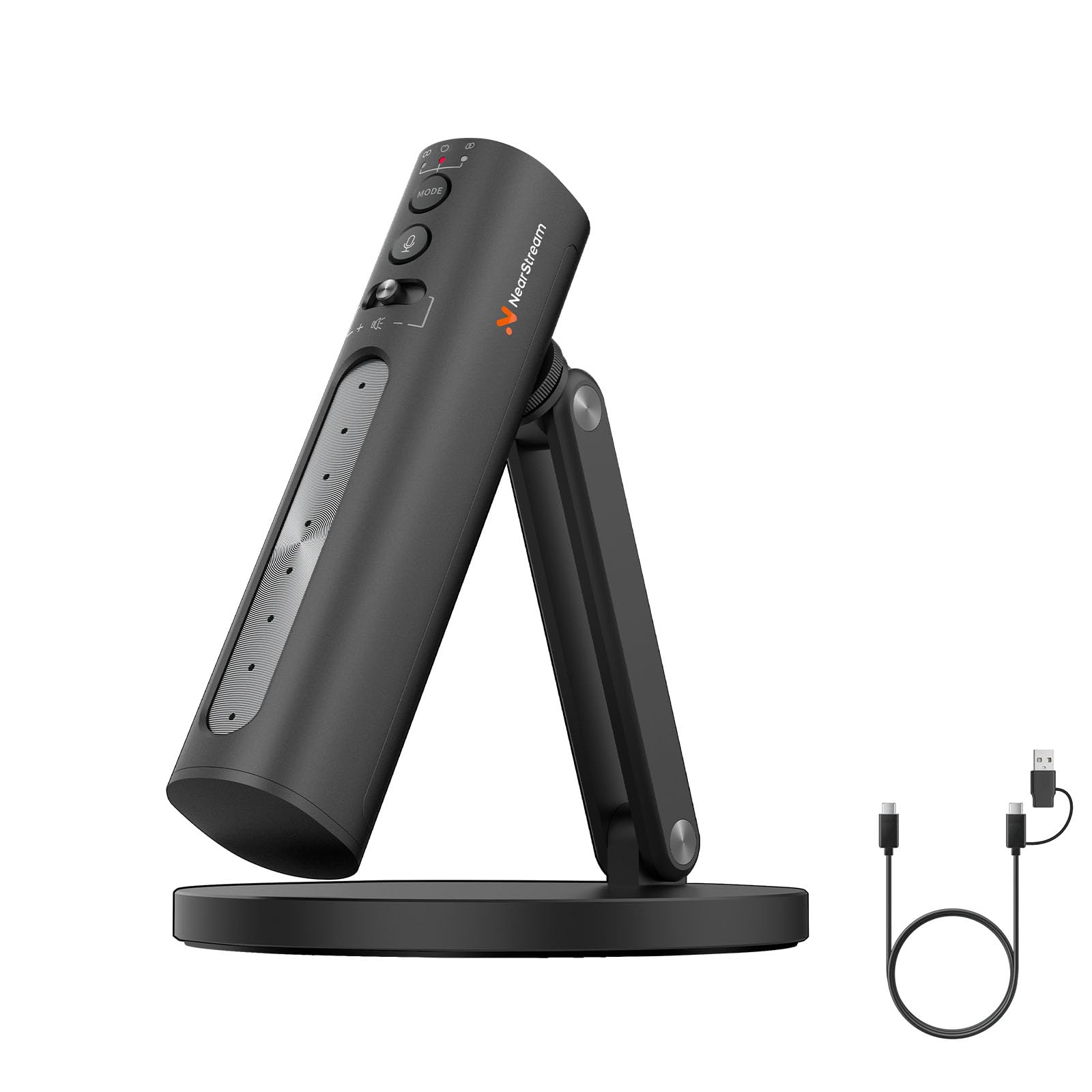 NearStream Mic USB コンデンサーマイク ゲーミングマイク 配信用マイク 卓上スタンド付き 単一指向性マイク/双指向/全指向 三つの指向性モード ３レベルゲーンコントロール ノイズキャ 13,977円