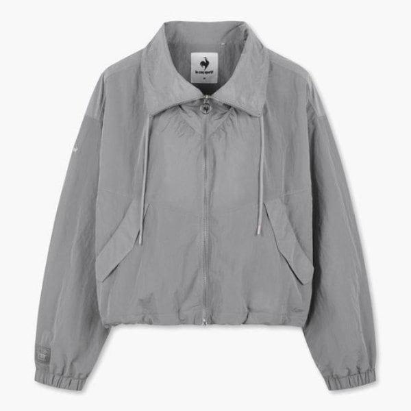 ジャケット TQT QP322OJK81-GRY 女性 エトワール ウーブン ルーズフィット スタンネック ジャケット / GRAY