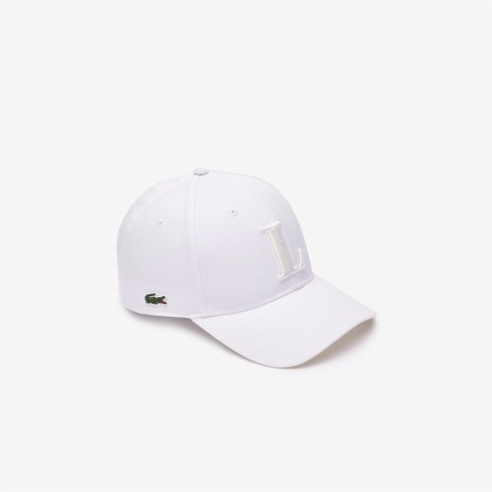 LACOSTE (ラコステ) ユニバーサル 3D L ボールキャップ [ホワイト]