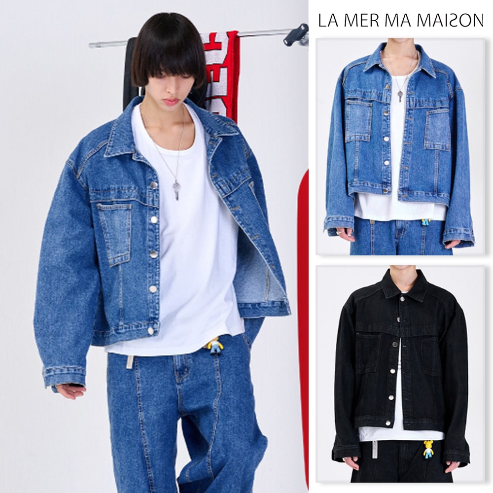 [LA MER MA MAISON] COVER P DENIM JACKET