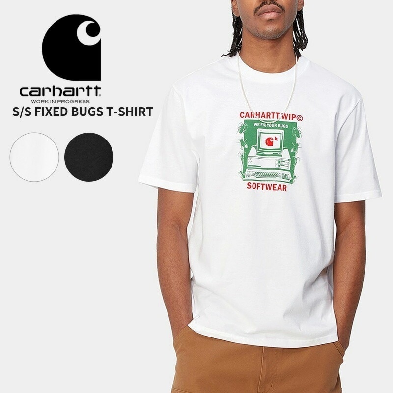 カーハート ダブリューアイピー 半袖 Tシャツ メンズ Carhartt WIP S S FIXED BUGS T-SHIRT i033119 カットソー トップス