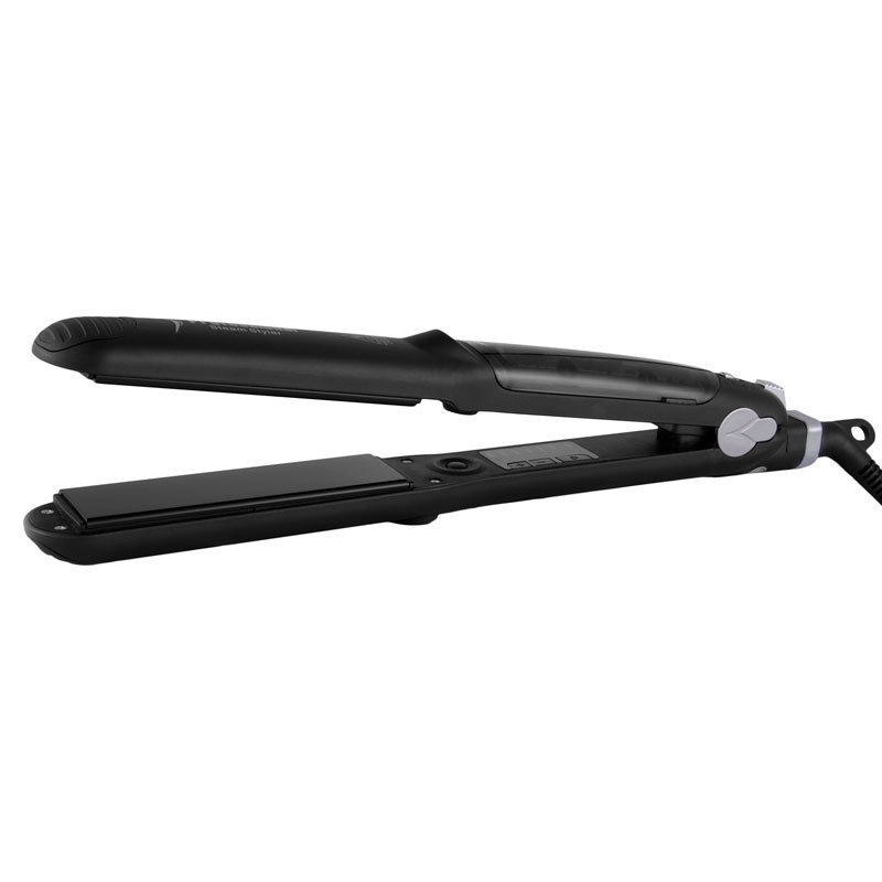 電気チャック付きヘアセラミック多機能巻き直二合一噴霧リング出口ストレートコームスチームストレートアイロン