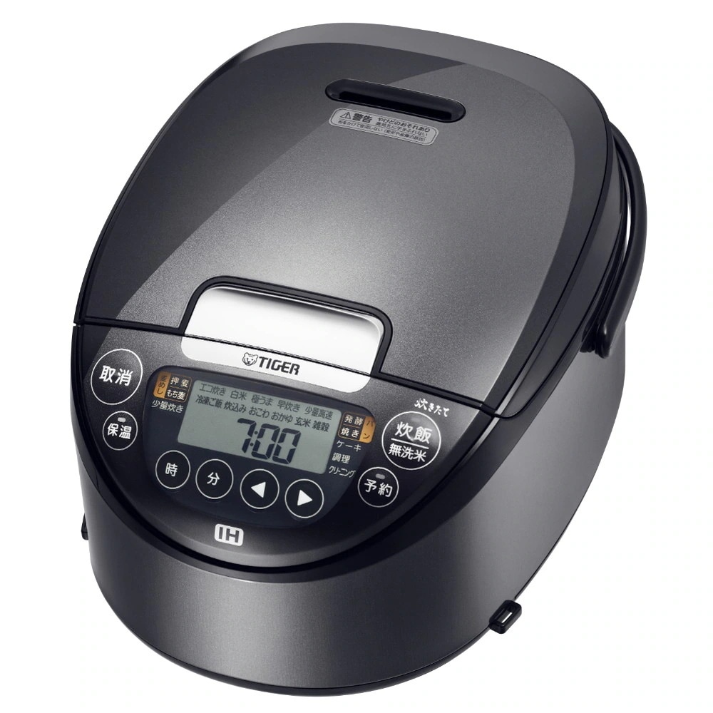 タイガー魔法瓶 IHジャー炊飯器 炊きたて ダークグレー 炊飯器 すいはんき 美味しく炊ける 5.5合 家族向け