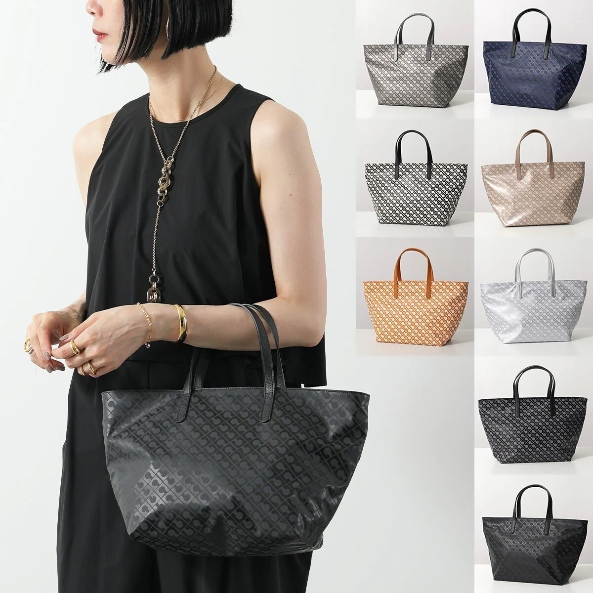 GHERARDINI ゲラルディーニ ハンドバッグ SOFTY ソフティ GHB0105 レディース ナイロン トートバッグ 軽量 総柄 鞄 カラー8色