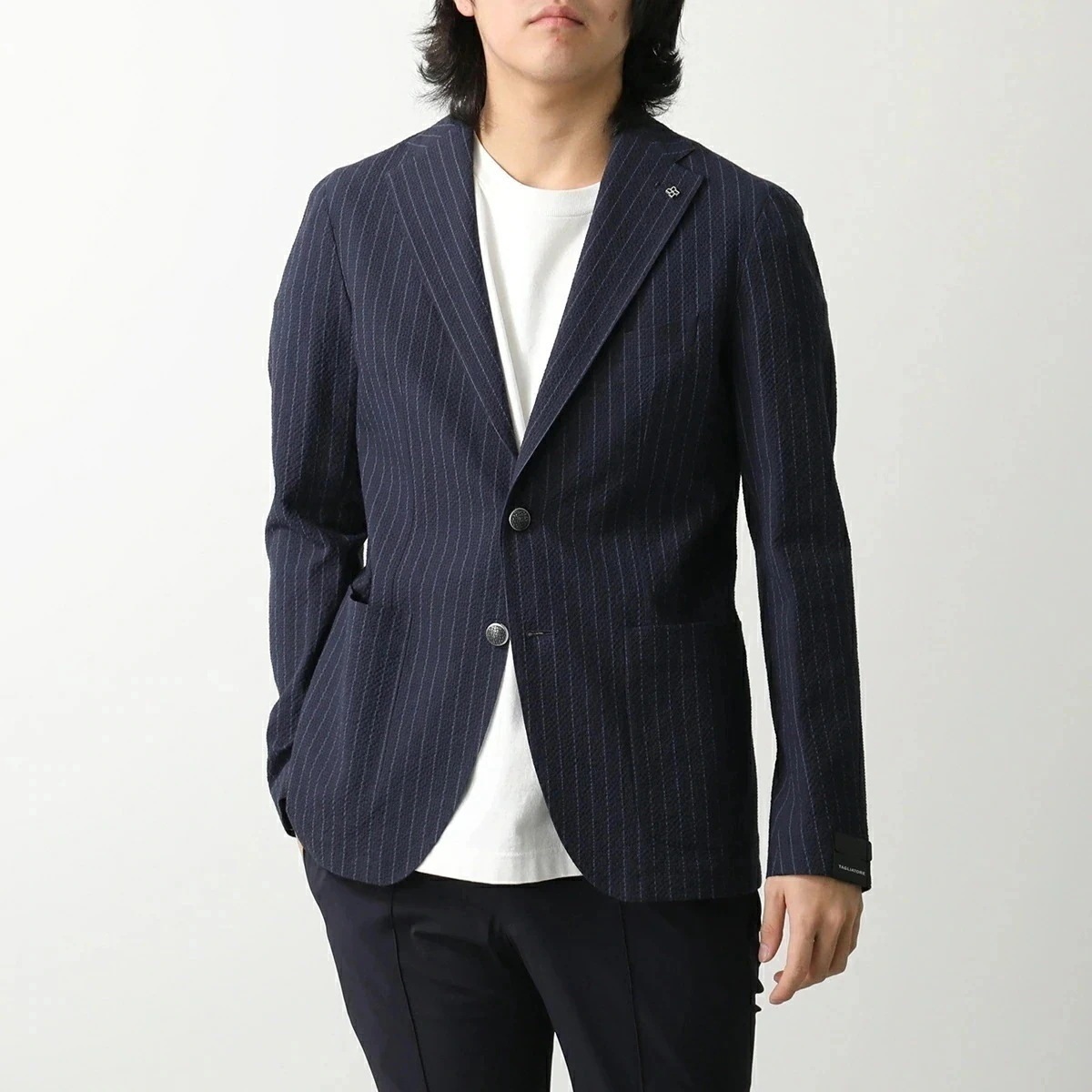 TAGLIATORE タリアトーレ ジャケット G-DAKAR22K 340287R ダカール メンズ シングル 2B ストライプ コットン混紡 ストレッチ B