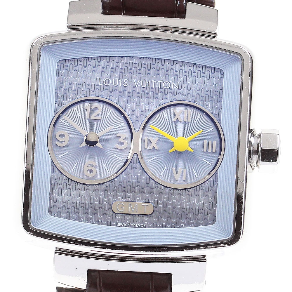 ルイ・ヴィトン LOUIS VUITTON Q2371 スピーディデュオジェット GMT クォーツ レディース _839582【中古】