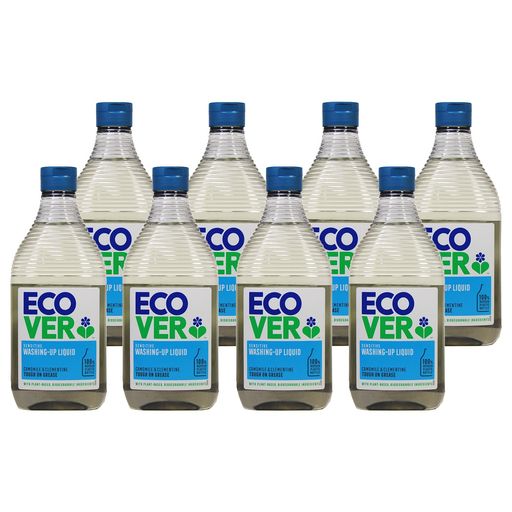 【まとめ買い】ECOVER(エコベール) エコベール 食器用洗剤 本体 カモミールの香り 450ML×8個 ECOVER 手に優しい 植物由来 赤ちゃん 食器洗剤 キッチン洗剤 台所用洗剤 油汚れ ケ