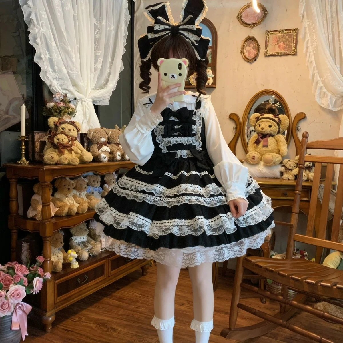 【今日限定】ロリータドレスJSKストラップワンピース夏用