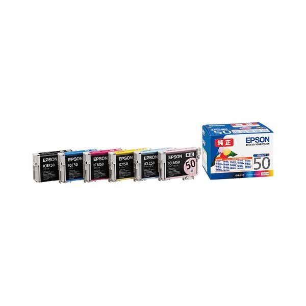 熱販売 （まとめ） エプソン EPSON インクカートリッジ 6色パック IC6CL50 1箱（6個：各色1個） 3セット 互換インク