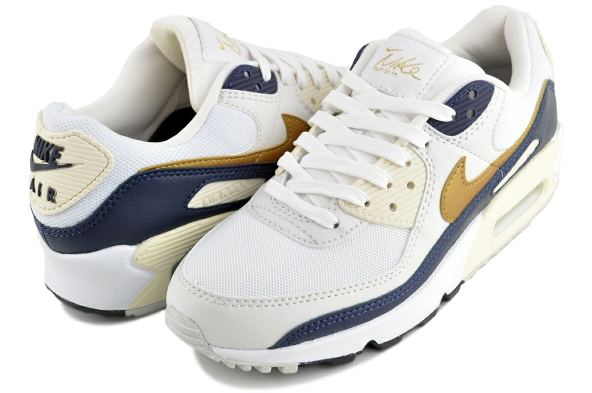 ウィメンズ エアマックス 90 ネクストネイチャー ホワイト メタリックゴールド オブシディアン hf3444-100