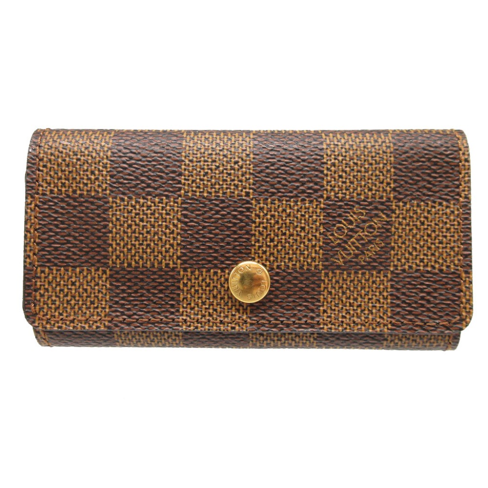 美品 4連 N62631 キーケース ダミエキャンバス/ダミエ ブラウン LV 0823【中古】 ユニセックス