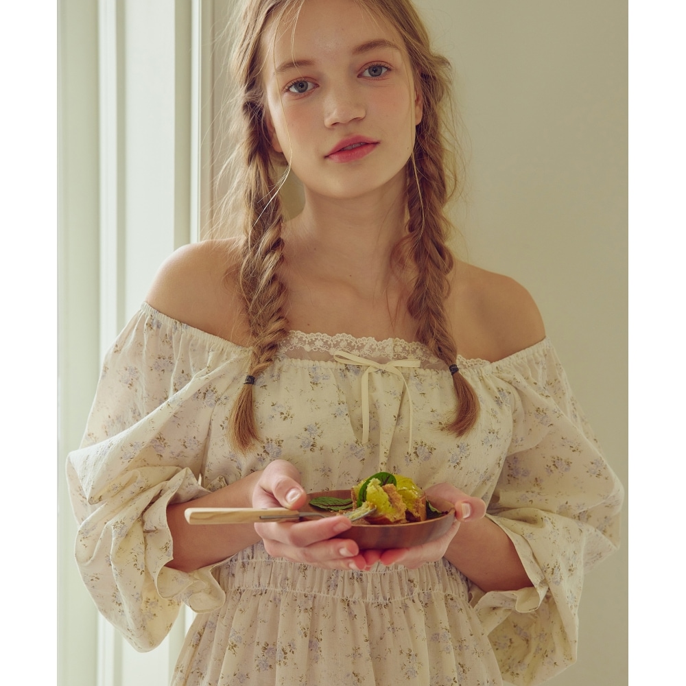 BALCONY [3844-BBSHO]エイプリルワンピースブルー