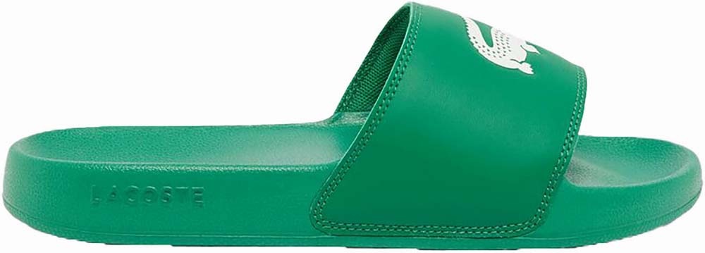 ラコステ 49CFA0042-1R7-3 レディース サンダル SERVE SLIDE 0.0 1251 CFA（グリーン×ホワイト・サイズ：22.5cm） 49CFA00421R73