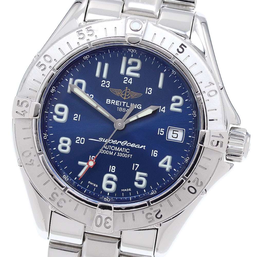 ブライトリング BREITLING A17340 スーパーオーシャン デイト 自動巻き メンズ _899508【中古】