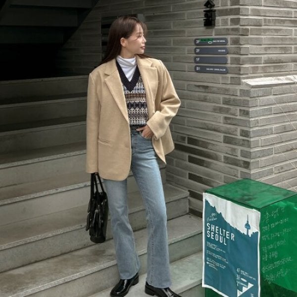 製造/ルーズフィット/ジャケット/67278/PLUS SIZE レディースウェア