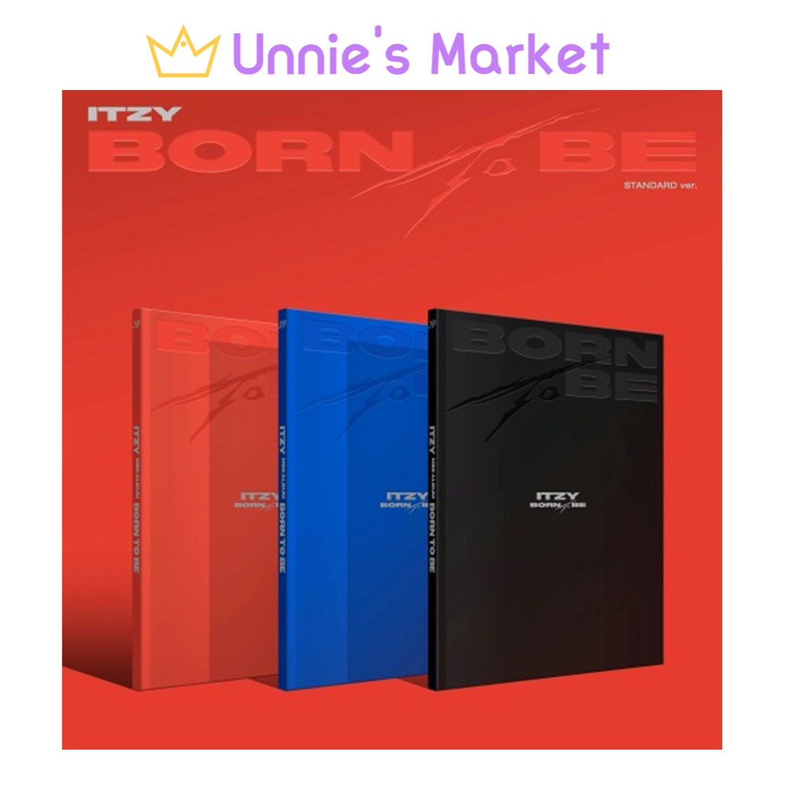 [SET] ITZY [BORN TO BE] STANDARD VER. + Free Photocard 1EA(fan-made)