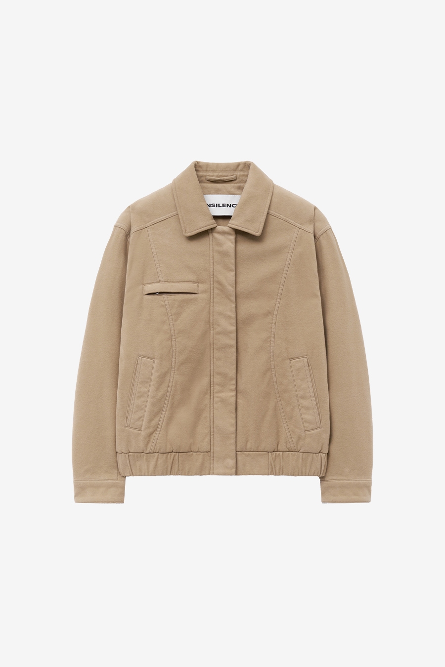 【INSILENCE】 WASHED MOLSKINE JUMPER : BEIGE