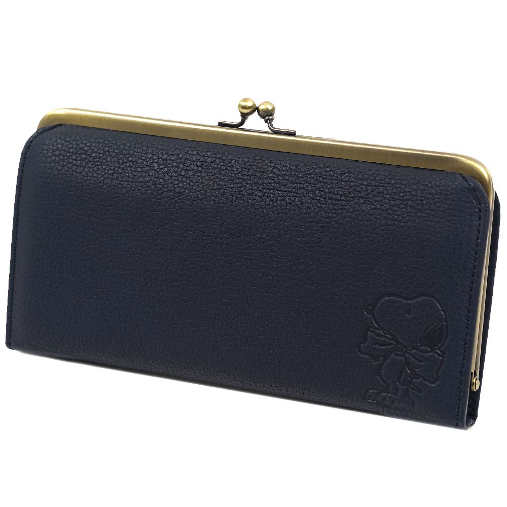 スヌーピー SNOOPY ピーナッツ PEANUTS 長財布 がま口 GentleDog ジェントルドッグ ネイビー 日本製 73271 BLUE(NAVY)