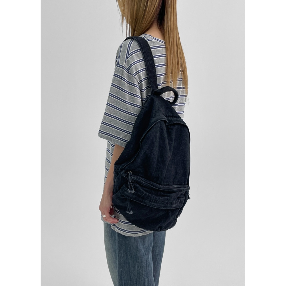 ブラックアップキシロカデニムバックパック