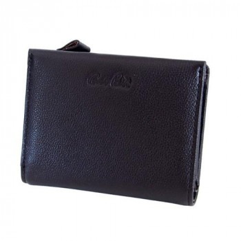 Arnold Palmer アーノルドパーマー 二つ折り財布 ビッグエンボス 牛革 L字型ジッパー ダークブラウン 4AP3613BN