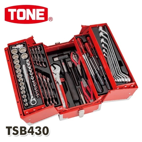 ツールセット 差込角12.7mm 内容66点 TSB430 レッド