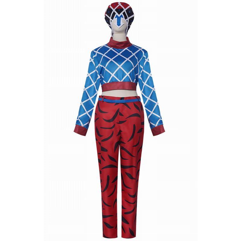 ハロウィン ジョジョ（JOJO）の奇妙な冒険 風 グイード・ミスタ コスチューム コスプレ衣装 4点セット 男女共通サイズ XSXXXL
