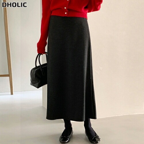 ロングフレアウエストゴムスリムスカート・1945439